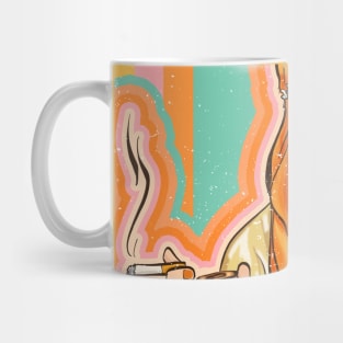 Badass Woman 70s Retro Mug